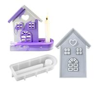 Silicone Molds for Crafts - Handmade House Shape DIY Tool | Home Candle Moulds - Table and Home Decoration for Cement, Clay, Soap and Candle Holder