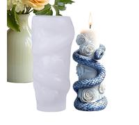 Silicone Molds For Epoxy Resin, Silicone Candle Molds,3sD Epoxy Template Heat Resistant Cosn The Caslor Snake Soap Stencil Mold - Mold