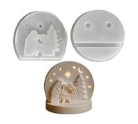 Silicone Molds For Resin | Casting Tool For Nativity Scene Craft | Holy Family Resin Casting Mould | For Wax Cement Clay Soap Candle Holder Ornament Table Decoration