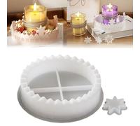 Silicone Molds for Resin | Christmas Candle Stand Mold Advent, Digital Countdown Cutout Tray Silicone Mold, 2 Pieces Easy Release Moulds for Concrete Casting Plaster Cement Making Project
