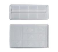 Silicone Molds for Resin Crafts,Creative Silicone Mold for DIY Handwashing Guide - Chinese and English Version of Seven Step Hand Washing Method, DIY