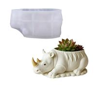 Silicone Molds for Resin - Rhinocero Easy Release Craft Supplies - Planter Epoxy Resin Molds Silicone - for Wax Concrete Plaster Flower Pots Candle Jars DIY Crafts Home Decor Birthday Party