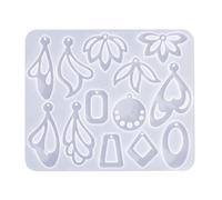 Silicone Molds Geometric Hollow Earrings Unique Jewelry Pendant Earring Making Mold for Earring Mold for Creative Artists