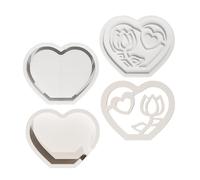 Silicone Molds, Hollow Heart Shape, Atmospheres, Lamps, Molds, Home Decoration Molds, Perfect for Making Festival Decorations, Hollow Heart Shape