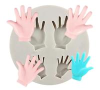 Silicone Molds,Soap Making Supplies,9.4x9.4cm Baby Hand Silicone Mold Doll Candy Clay Resin Mould Fondant Cake Decorating Tools Cupcake Topper Chocolate Moulds