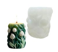 Silicone Molds Tulips Molds Epoxy Resin Decoration Castings Flower Cylinder Plasters Tulips Flower Cylinder Silicone Handmade Epoxy Resin