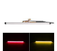 Silicone Motorcycle Tail Light 30cm White Turn Signal | Soft material, weather resistant, white/yellow signals, 30cm size, mount(Red And Yellow 30CM (Popular Item))