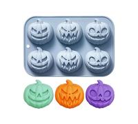 Silicone Mould 6 Cavities Easy Demoulding Halloween Reusable | Non-stick Festive Pudding Mould for Autumn Party Gummy Candy Cupcake Chocolate Cookies