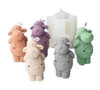 Silicone Mould Animals 3D, Standing Sheep Mould, Silicone Soap Mould, Animal Casting Moulds, Silicone, 3D Animals Resin Concrete Resin Moulds, Candle Mould, Art Resin Silicone Mould for DIY Crafts
