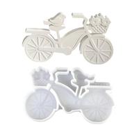 Silicone Mould, Avian Bicycle Patterns, Simple Demold Template, Heat Resistant Flexible Material, Soap Shaping Function, Creative Hobbyist Supplies, Clear Finish for Fondant Candy Chocolate Decorative