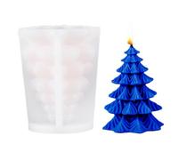Silicone Mould Candles - Christmas Candle Making Shapes | Christmas Tree Shape, Ornament Party Grinding Tools, Column Aromatherapy Candles Wax Soap Silicone for Home Decor Accessories