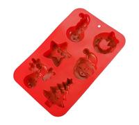 Silicone Mould Cavity Candy Baking Trays Xmas Tree Snowman Snowflake Gingerbread Star Man Molds Christmas Shapes Mould for Cake Soap Ice Cookie Food Crafts Fondant Holiday