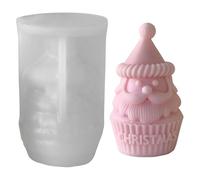 Silicone Mould Christmas, Santa Claus Casting Moulds Silicone, Silicone Moulds Casting Moulds Christmas, 3D Candle Moulds Silicone, Candle Moulds for Casting, Silicone Mould Candles for Soap Plaster