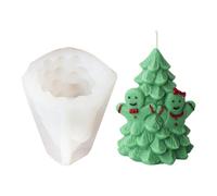 Silicone Mould, Christmas Tree Candle Moulds, Resin Casting Moulds, Cake Baking Moulds for Fondant, Chocolate Decoration Tools