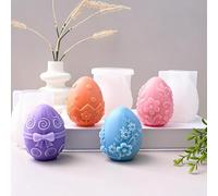 Silicone Mould Easter Egg, Silicone Moulds Casting Moulds Easter Candle Mould, 3D Silicone Mould Easter Egg Candle, Candle Mould Silicone, Candles Silicone Moulds Spring Flowers, Candle Moulds