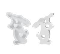 Silicone Mould, Easy to Use with Non-Stick, Rabbit Figure Casting Mould Made of Silicone, for Adults, Family, Couples, Children, Home, School, Studio, Lessons, Party, Art Project, Versatile