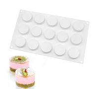 Silicone Mould for Cake Jelly Pudding Candy Chocolate, 15 Holes Cylinder