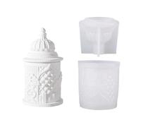 Silicone Mould for Candle Making and Resin Art Castles Memories Storage Cup Crafting Nordic Designs Home Decoration