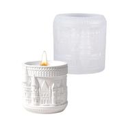 Silicone Mould for Candle Making and Resin Art Castles Storage Cup Crafting Nordic Designs Home Decoration Daily Use