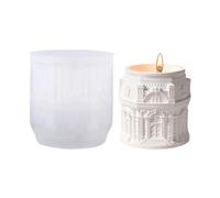 Silicone Mould for Candle Making and Resin Art Castles Storage Cup Molds Home Decoration