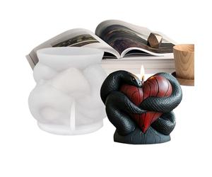 Silicone Mould for Candles and Resin - Silicone Moulds for Snake-Shaped Bodies, Non-Stick Materials for Crafts and Crafts in Clay and Resin