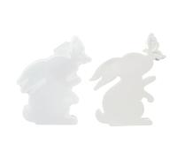 Silicone Mould for Candles, Bunny Shaped Plaster Mould | Design and Non-Stick for Candles, for Easter and Spring Crafts, Soap, Plaster and Decoration