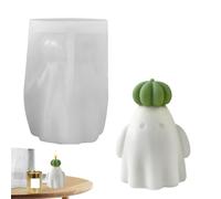 Silicone Mould for Candles | Decorative Cement Mould for Desk | Ghost and Pumpkin Shape for Making Seasonal Decorations with Wax Cement Plaster Resin