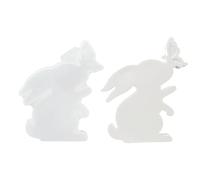 Silicone Mould for Candles, Reusable Bunny Figure, Candle Mould with Design, for Easter and Spring Crafts, Soap, Plaster and Decoration