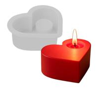 Silicone Mould for Candles This heart silicone mould combines artisanal charm and romantic style. Provides an source of inspiration to create trendy and refined candles in your foye