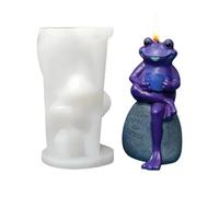 Silicone Mould for Coffee Frog - DIY Resin Casting Mould 7 x 5.4 x 9.5 cm | Cute Frog Figure with and Book | for Cement Epoxy Resin for Decoration