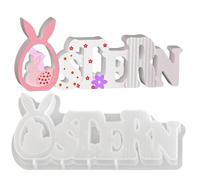 Silicone Mould for Easter Eggs, Reusable Crafts Easy Release - Cute Easter Rabbit Silicone Mould | For Plaster Clay Resin Spring Parties