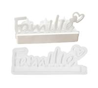 Silicone Mould for German Words, Home Family Saying Resin Moulds - Inspiration Letters Casting Mould Elegant Signs Crafts for Mother's Day Children's Day Easter Thanksgiving Day