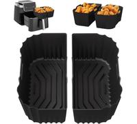Silicone Mould for Hot Air Fryer 19-23 cm, Hot Air Fryer Accessories for Ninja AF180EU Max Pro 6.2 L, Philips 6.2 L NA230, Cosori TurboBlaze 5.5 L/6.0 L (Pack of 1 Airfryer Silicone Moulds)