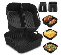 Silicone Mould for Hot Air Fryer 19-23 cm, Hot Air Fryer Accessories for Ninja AF180EU Max Pro 6.2 L, Philips 6.2 L NA230, Cosori TurboBlaze 5.5 L/6.0 L, Reusable Silicone Airfryer Accessories