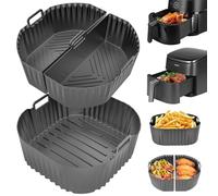 Silicone Mould for Hot Air Fryer, Airfryer Accessories for Cosori TurboBlaze 5.5L/6L/6.2L/6.4L, Philips XXL 8.3L, Russell Hobbs 8L/8.3L, Air Fryer Silicone Insert for Philips 2000 Series 6.2L NA230