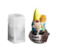 Silicone Mould Gnome Christmas Gnome Silicone Mould Cute 3D Christmas Gnome Candle Moulds Plaster Moulds for Autumn and Winter Thanksgiving Day and Birthday