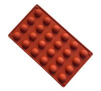 Silicone Mould Hemisphere,MKNZOME 24 Cavity Semicircle Dome Silicon Chocolate Moulds Bakeware Cake Baking Mold Tray for Cake Soap Jelly Pudding Candy Chocolate Ice Cream Bombes