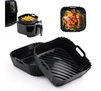 Silicone Mould Hot Air Fryer Accessories for Cosori Turbo Tower Pro Hot Air Fryer 10.8 L Double Stack Airfryer with DualBlaze, Airfryer Silicone Mould, Casserole Dish Silicone Inserts for Cosori Air