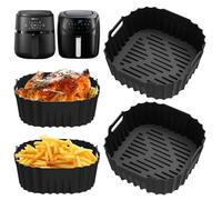 Silicone Mould Hot Air Fryer Accessories for Russell Hobbs Hot Air Fryer, Pack of 2 Airfryer Silicone Mould for Russell Hobbs Hot Air Fryer 4L, Reusable Air Fryer Silicone Insert Accessories