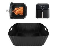 Silicone Mould Hot Air Fryer Accessory for Moulinex EZ8558F0 Easy Mega très Grande Capacity de 7.5L, Air Fryer Silicone Insert, Baking Mould Accessories for Cosori 5.5L 6L, Ninja Max Pro 6.2L AF180EU