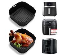 Silicone Mould Hot Air Fryer for Russell Hobbs Hot Air Fryer XXL 8L/8.3L, Airfryer Silicone Mould Non-Stick for Bosch Hot Air Fryer Series 6, XXL 7.2 L, Air Fryer Silicone Insert Accessories (1 Piece)