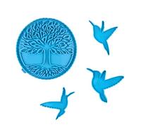 Silicone Mould | Hummingbird Wall Art Silicone Molds for Casting Epoxy Resin | for Wedding, New Year, Christmas