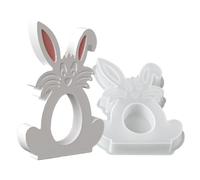 Silicone Mould in the Shape of an Easter Bunny - Easter Bunny Craft Tool | Concrete Casting Mould - For Use with Plaster Ornaments, Resin, Craft Clay and Concrete in DIY Craft Projects for Family