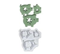 Silicone Mould Pig Lucky, Lucky Pig Silicone Moulds Casting Moulds Christmas Candles, Pig Candle Holder Plaster Mould Heart for Casting, Silicone Moulds Lucky Pig for Crafts (B)