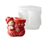 Silicone Mould Santa Claus For Candles Reusable Craft Tool
