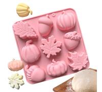 Silicone Mould Set of 2 Halloween 3D Silicone Molds 6 Cavity Autumn Candy Molds Baking and Soap Mould Thanksgiving Theme for Muffins