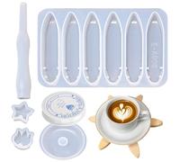 Silicone Mould - Tree Shape Craft Making Tool - Tray Making Mould, For Cement Clay Soap Resin Plaster Coaster Pot Coaster