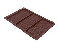 Silicone Moulds 3-Cell Bubble Effect Chocolate Bar Sweet Moulds Candy Moulds Baking Silicon Bakeware Mold Shape Pattern Soap Wax Flexible Baking Mould