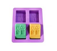 Silicone Moulds 3D Angel Soap Silicone Mold Rectangle Oval Round Bath Bomb Tool Flower Life TRE Moon Sun Wave Wax Melts(Life Tree)