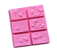 Silicone Moulds 3D Bee Honeycomb Silicone Soap Mold DIY Square Oval Making Supplies Handmade Chocolate Cake Baking Tools